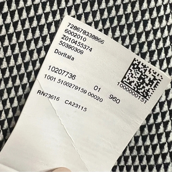 NWT Hugo Boss Doritala Geometric Wool Stretch Woven Tailored Sheath Dress Sz 10 - Picture 14 of 14